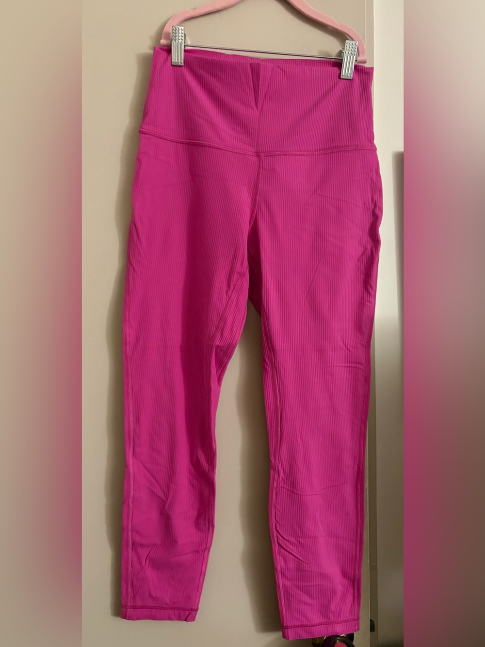 lululemon athletica Bright Fuchsia Ribbed Leggings